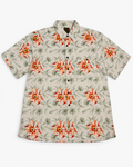 NEW | CAMISA DE SEDA PARA HOMBRE CON ESTAMPADO FLORAL | BRUNO | TALLA XL