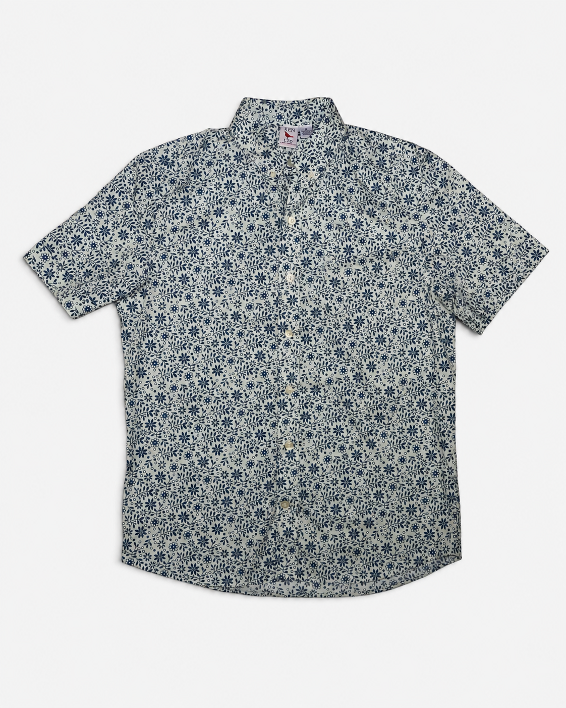 CAMISA MANGA CORTA DE HOMBRE CON ESTAMPADO FLORAL | KEN  | TALLA M