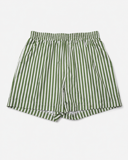 SHORT DE RAYAS VERDE Y BLANCO | TALLA XL (12)