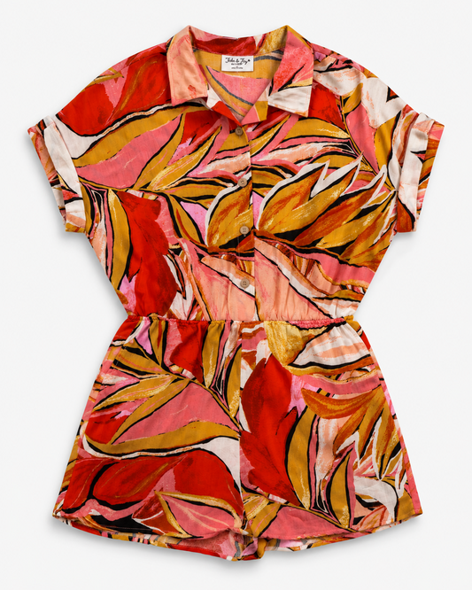 ROMPER CON ESTAMPADO TROPICAL | JOLIE & JOY | TALLA L
