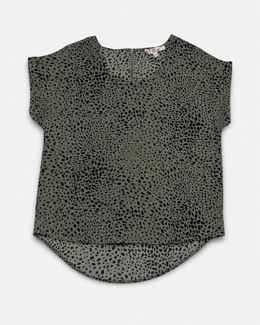 BLUSA CON ESTAMPADO DE ANIMAL PRINT | HIPPIE ROSE | TALLA XL
