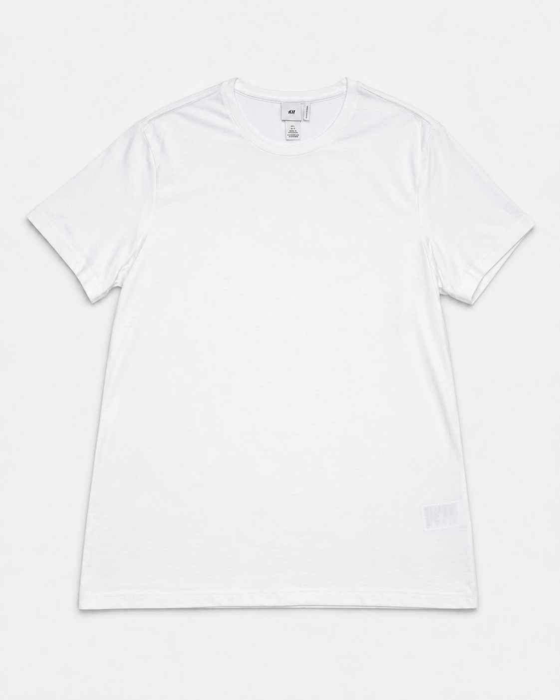 CAMISETA BÁSICA BLANCA DE HOMBRE | H&M | TALLA L