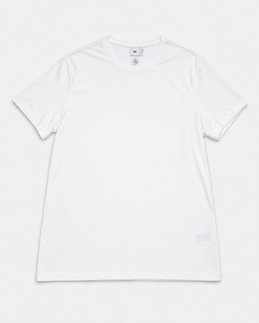 CAMISETA BÁSICA BLANCA DE HOMBRE | H&M | TALLA L