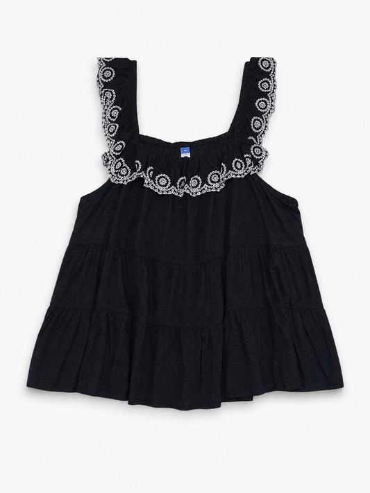 NUEVA CON ETIQUETA | BLUSA NEGRA CON BORDADO | OLD NAVY | TALLA 3X