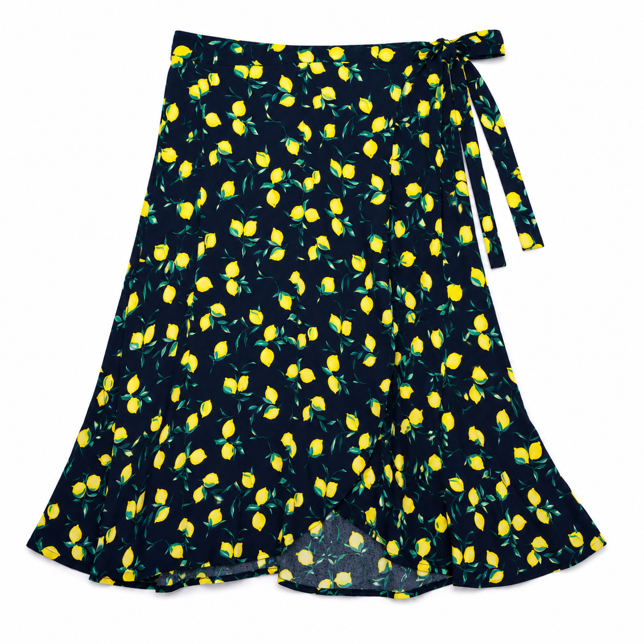 FALDA CRUZADA CON ESTAMPADO DE LIMONES | BANANA REPUBLIC | TALLA 12