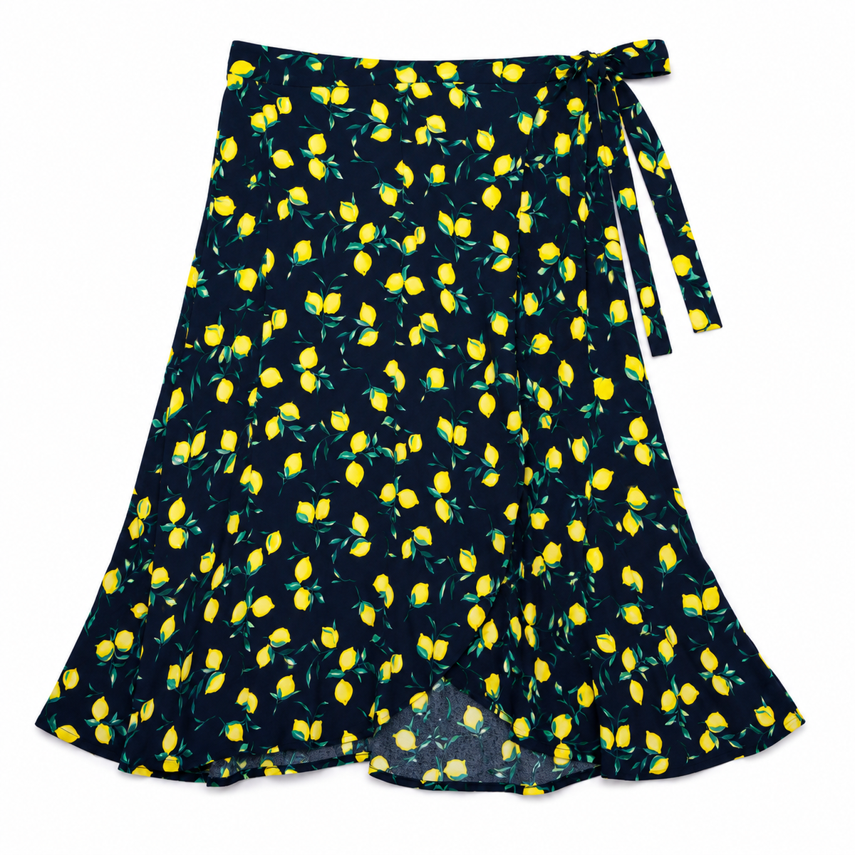FALDA CRUZADA CON ESTAMPADO DE LIMONES | BANANA REPUBLIC | TALLA 12