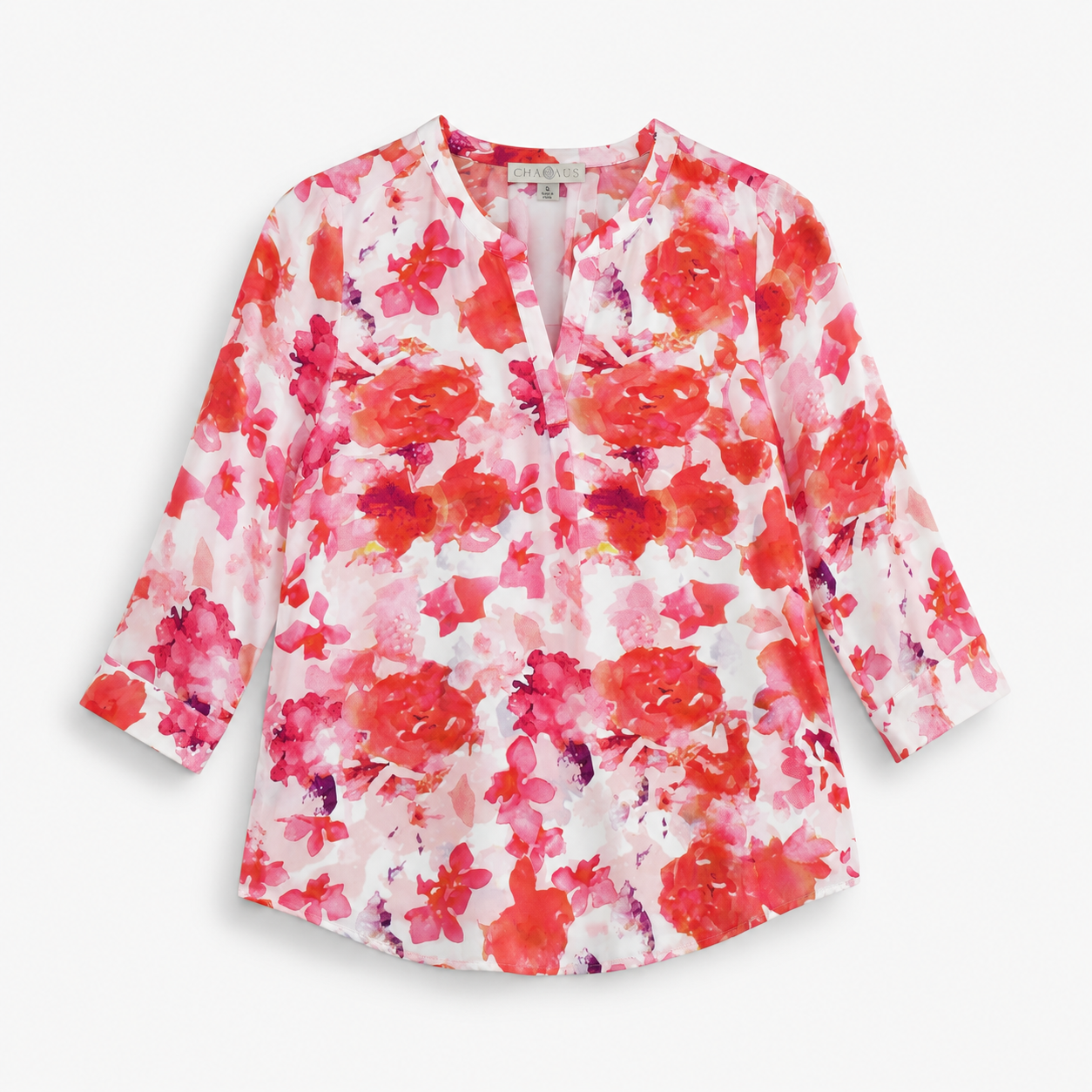 BLUSA CON ESTAMPADO FLORAL ROSADA | LILA ROSE | TALLA M