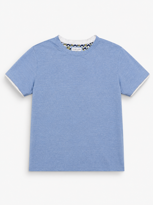 T-SHIRT AZUL CLARO PARA NIÑOS | DENIM & FLOWER | TALLA 11/12
