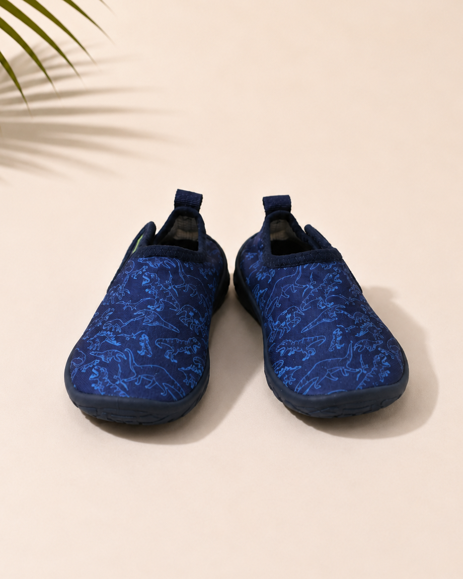 ZAPATOS DE AGUA AZULES CON DINOSAURIOS | RACQUA | TALLA 24