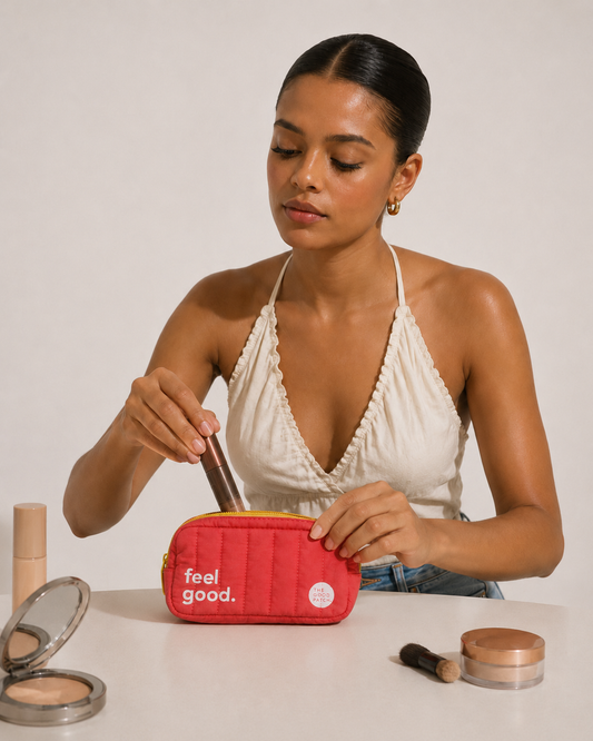 ESTUCHE ACOLCHADO ROJO CORAL | THE GOOD PATCH