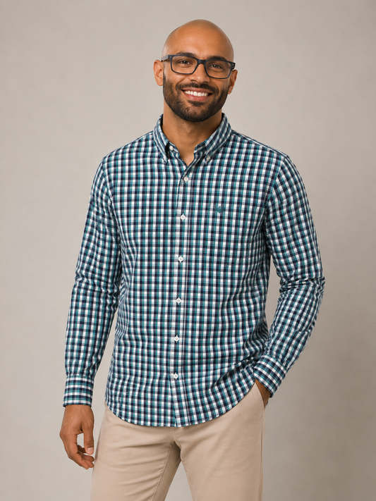 CAMISA MANGA LARGA DE CUADROS | DOCKERS | TALLA M