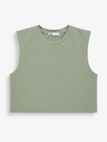 CROP TOP VERDE SIN MANGAS | ZARA | TALLA M