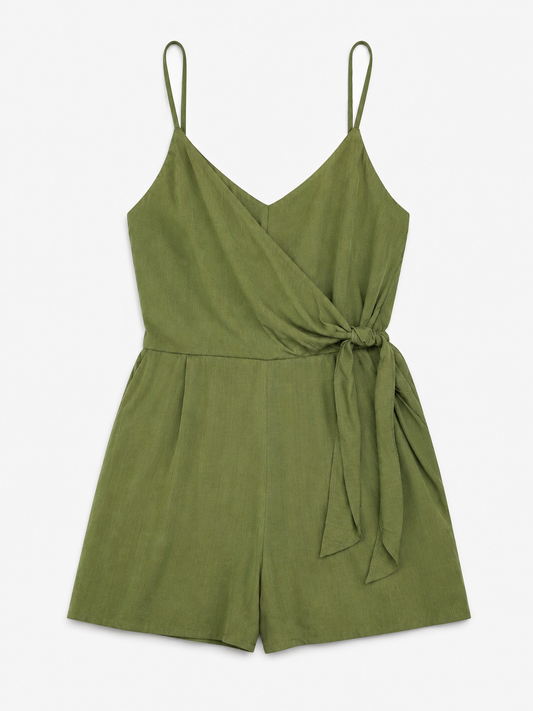 ROMPER VERDE CON TIRANTES | ONE CLOTHING | TALLA XL
