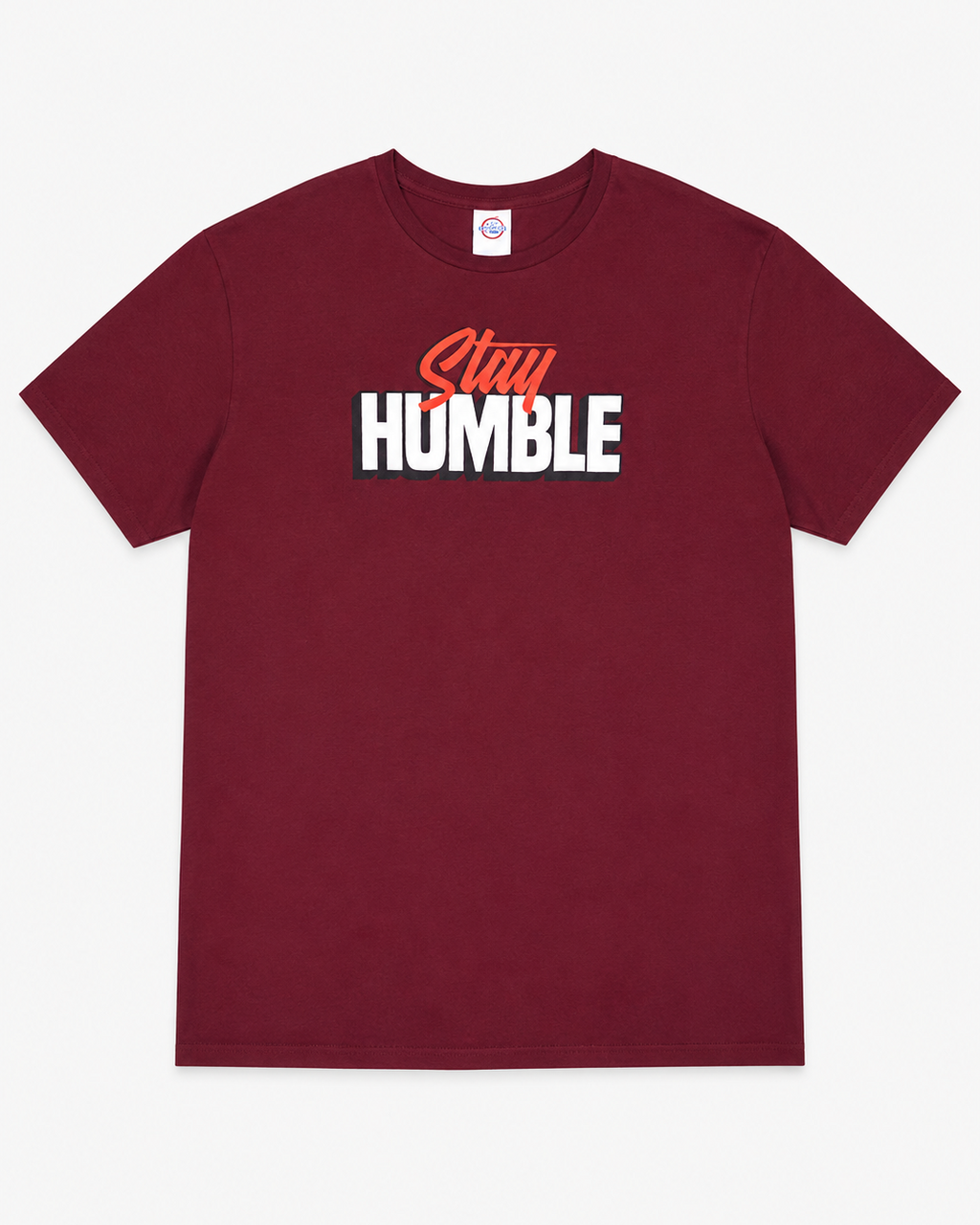 T-SHIRT DE HOMBRE CON ESTAMPADO STAY HUMBLE | DELTA PRO WEIGHT | TALLA 2XL
