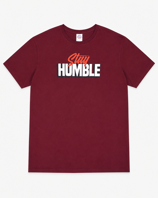T-SHIRT DE HOMBRE CON ESTAMPADO STAY HUMBLE | DELTA PRO WEIGHT | TALLA 2XL
