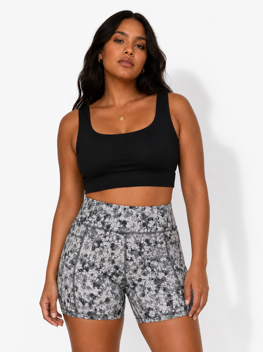 SHORTS DEPORTIVOS CON ESTAMPAD ABSTRACTO | TALLA L