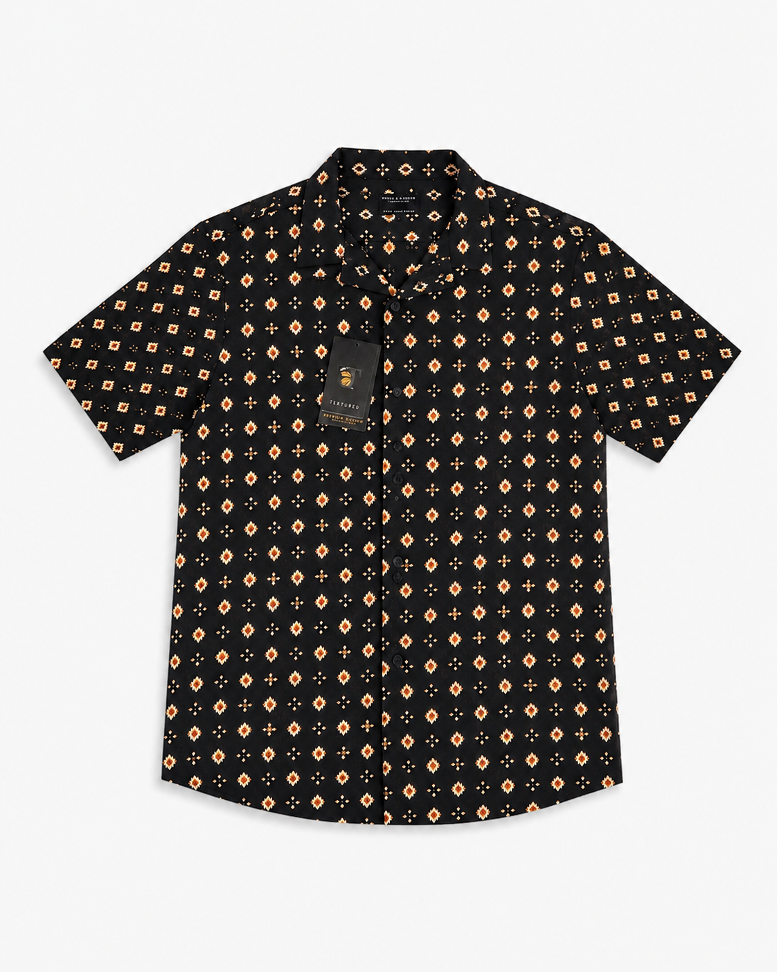 CAMISA NEGRA ESTAMPADA | DENIM & FLOWER | TALLA M