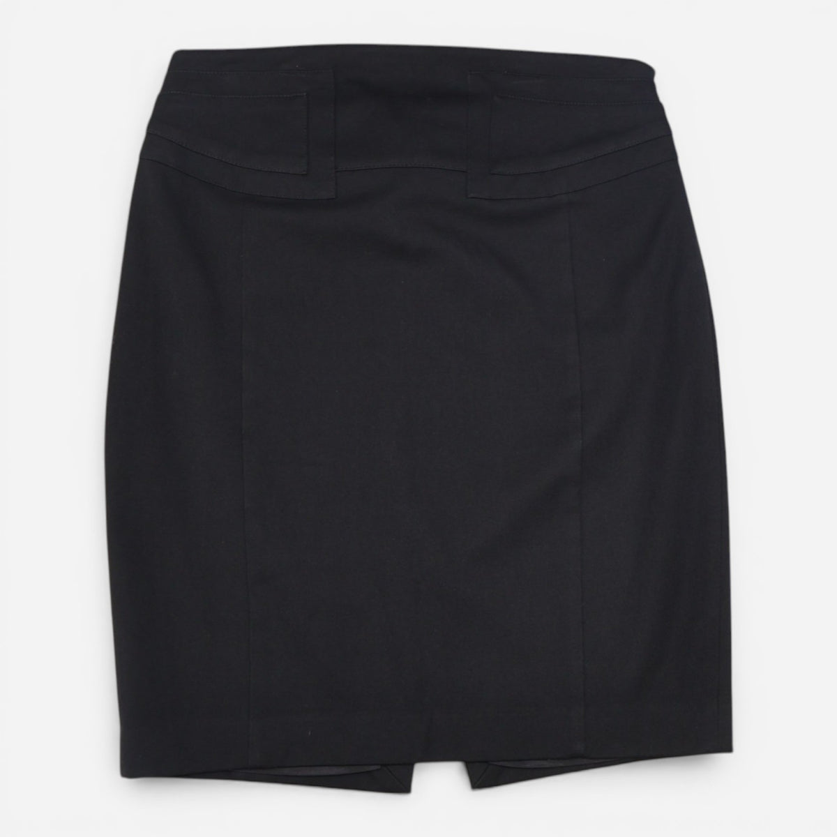 Falda negra tipo lápiz con hebilla para mujer Express talla 4 (S), ropa de segunda mano en República Dominicana