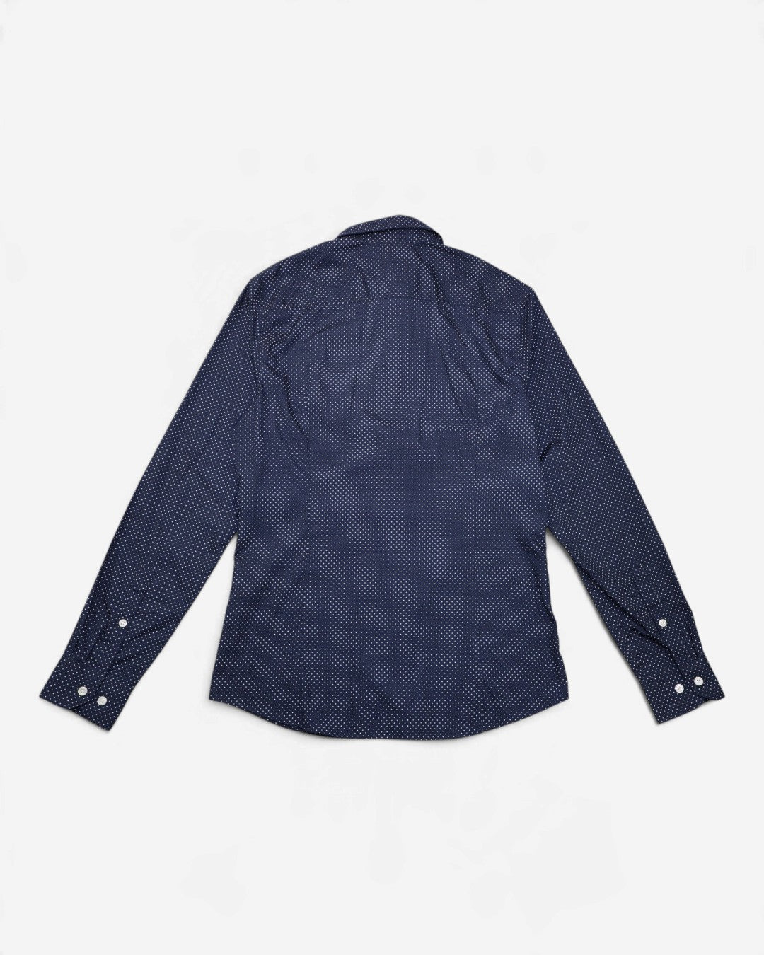Camisa azul marino de lunares para hombre H&M talla S, foto 5