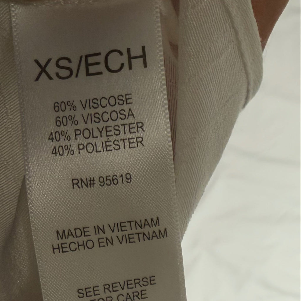 Blusa blanca sin mangas para mujer Cristina B talla XS, nueva con etiqueta, foto 3