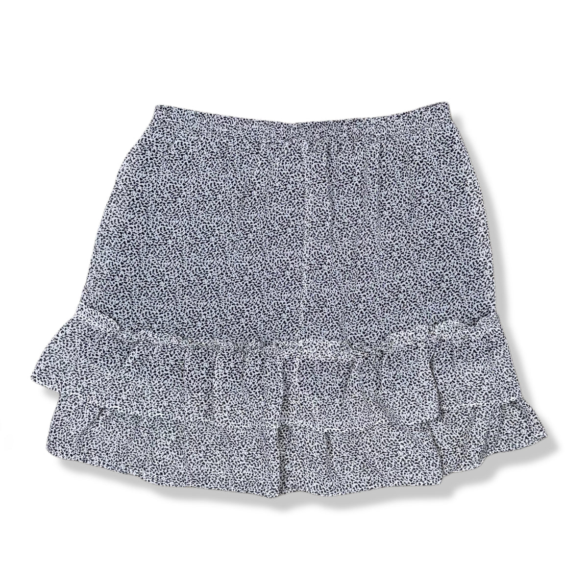Falda corta estampada con volantes para mujer Sienna Sky talla L, foto 2