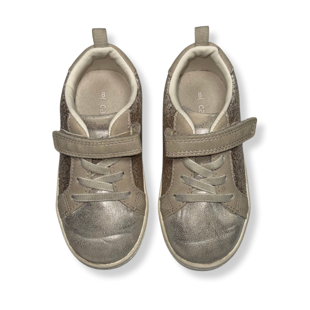 Tenis dorados para niña Carter's talla 8, foto 2