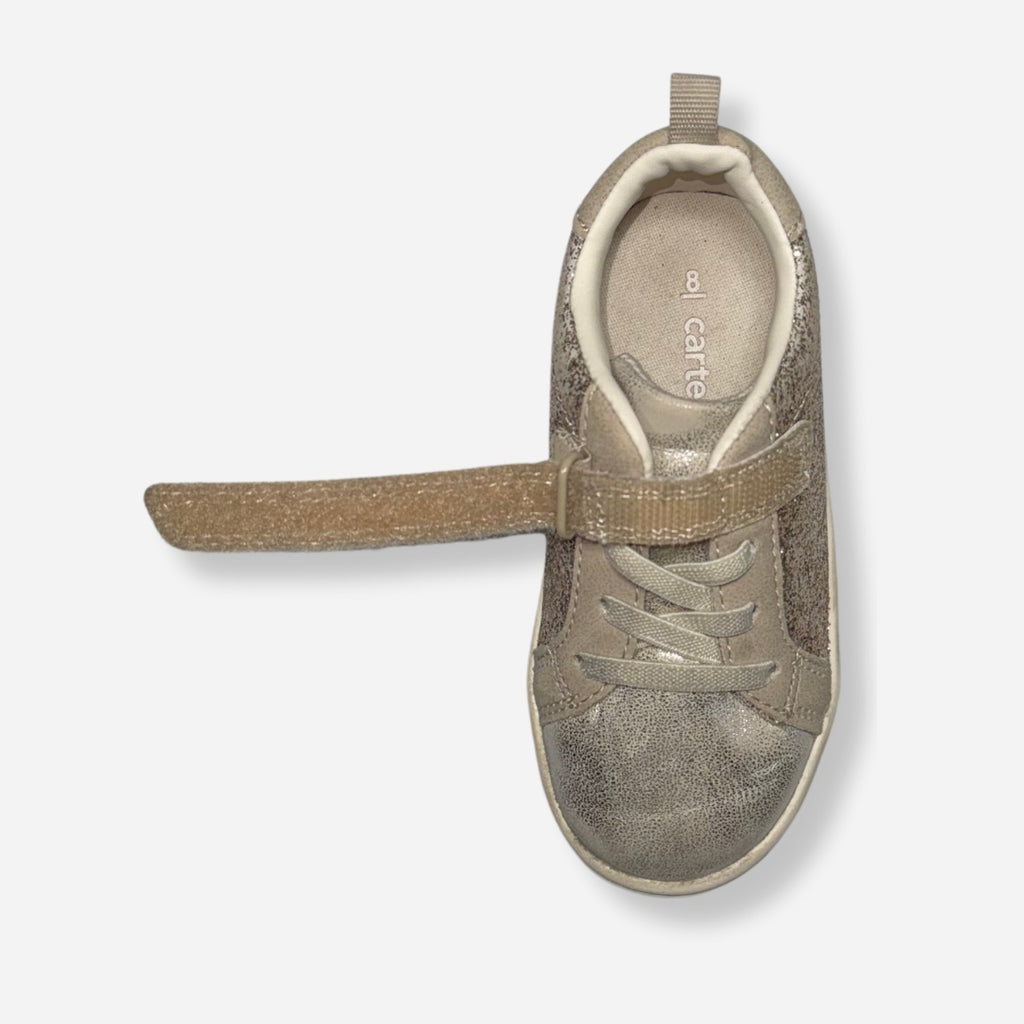 Tenis dorados para niña Carter's talla 8, foto 6