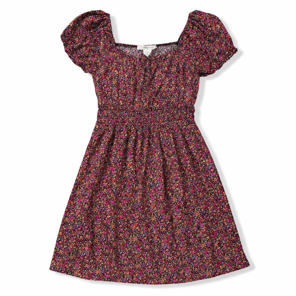 VESTIDO CON ESTAMPADO DE FLORES | PASSPORT | TALLA L