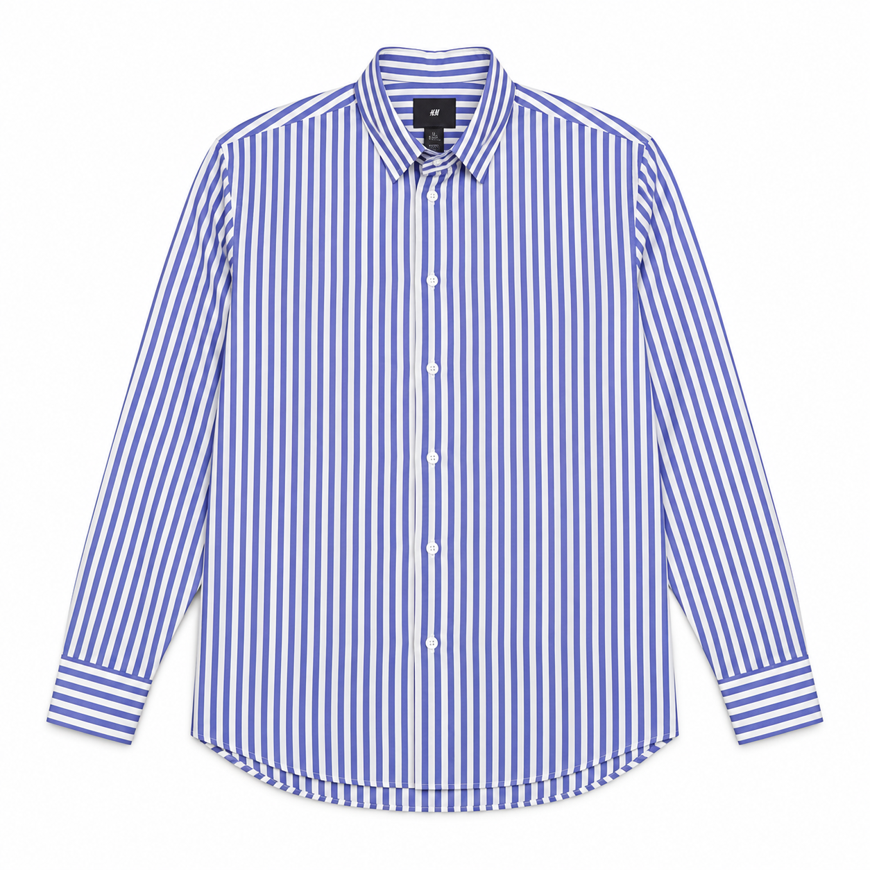 CAMISA DE RAYAS AZUL Y BLANCA | H&M | TALLA L