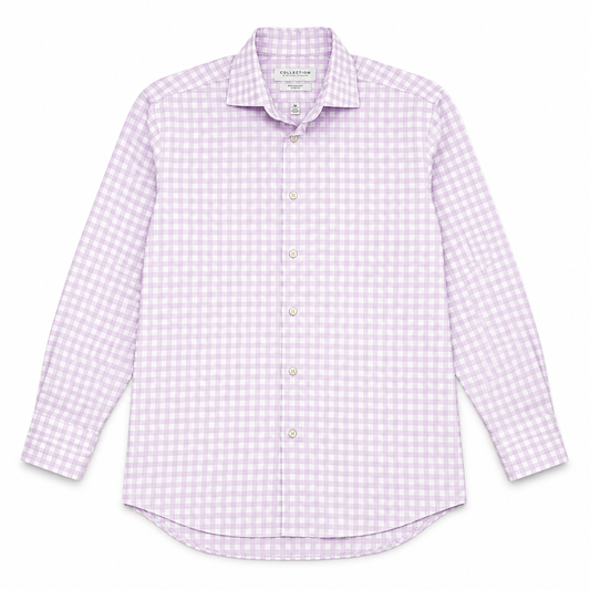 CAMISA MANGA LARGA DE CUADROS REGULAR FIT  | COLLECTION BY MICHAEL STRAHAN | TALLA 16 1/2 (L)