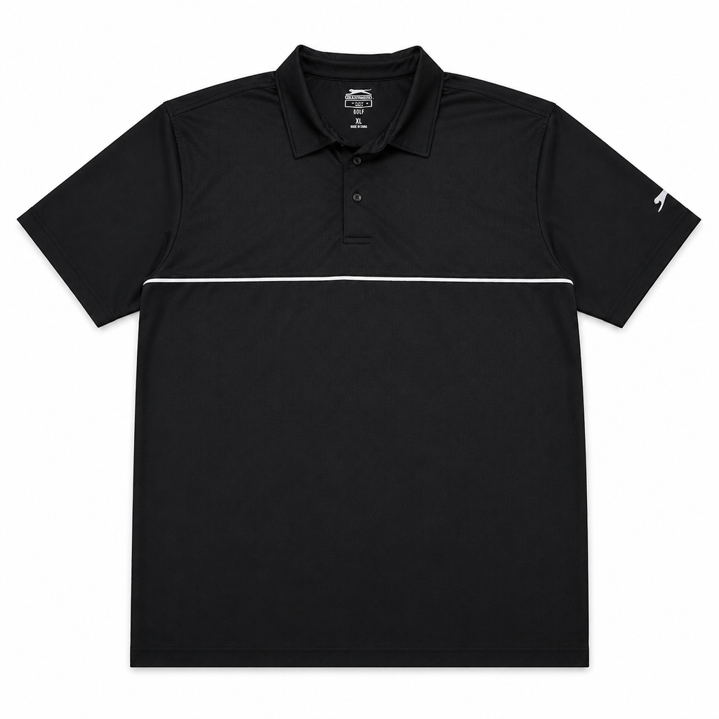 POLO DEPORTIVO NEGRO | SLAZENGER GOLF | TALLA XL