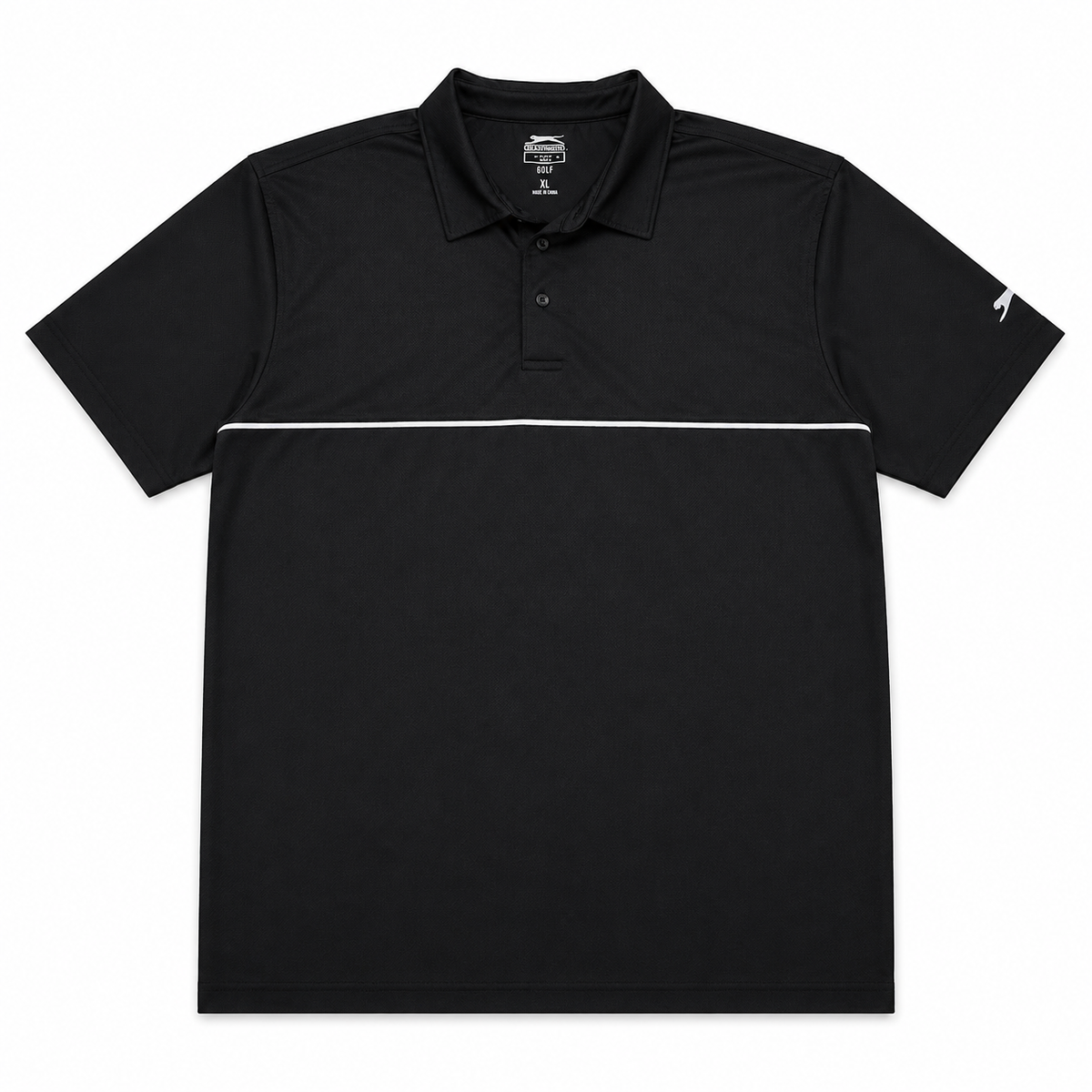 POLO DEPORTIVO NEGRO | SLAZENGER GOLF | TALLA XL