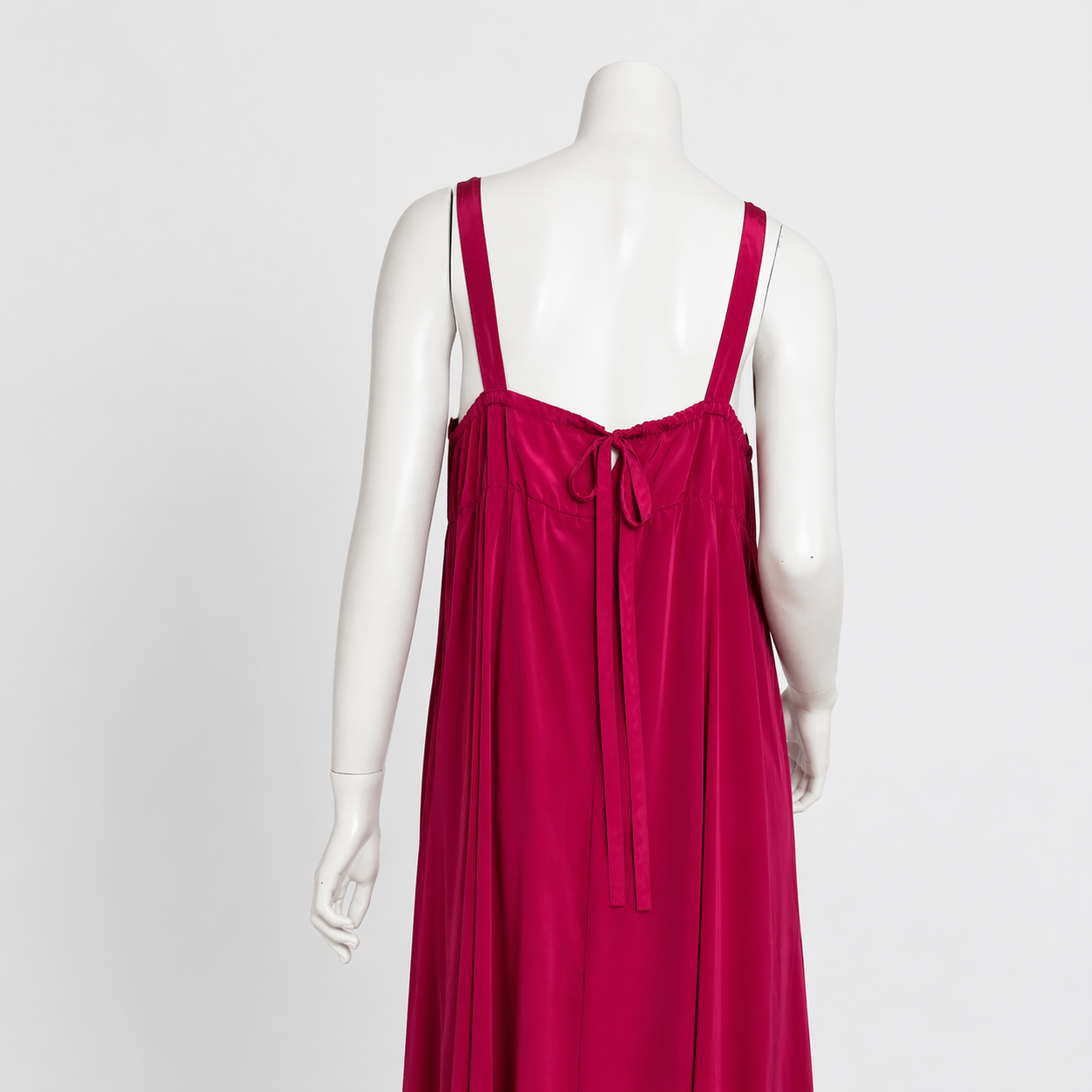 VESTIDO LARGO FUCSIA Y NARANJA | OLD NAVY | TALLA S