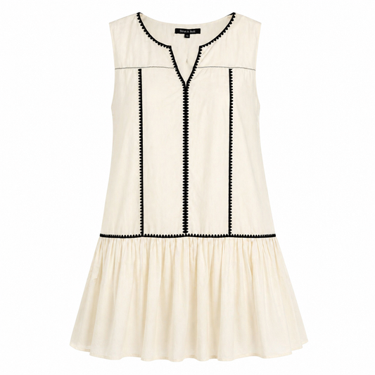 VESTIDO SIN MANGAS CORTE PEPLUM | STRUT & BOLT | TALLA M
