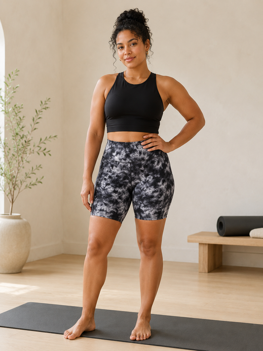 SHORTS DEPORTIVOS CON ESTAMPADO TIE DYE | VOGO ATHLETICA | TALLA M