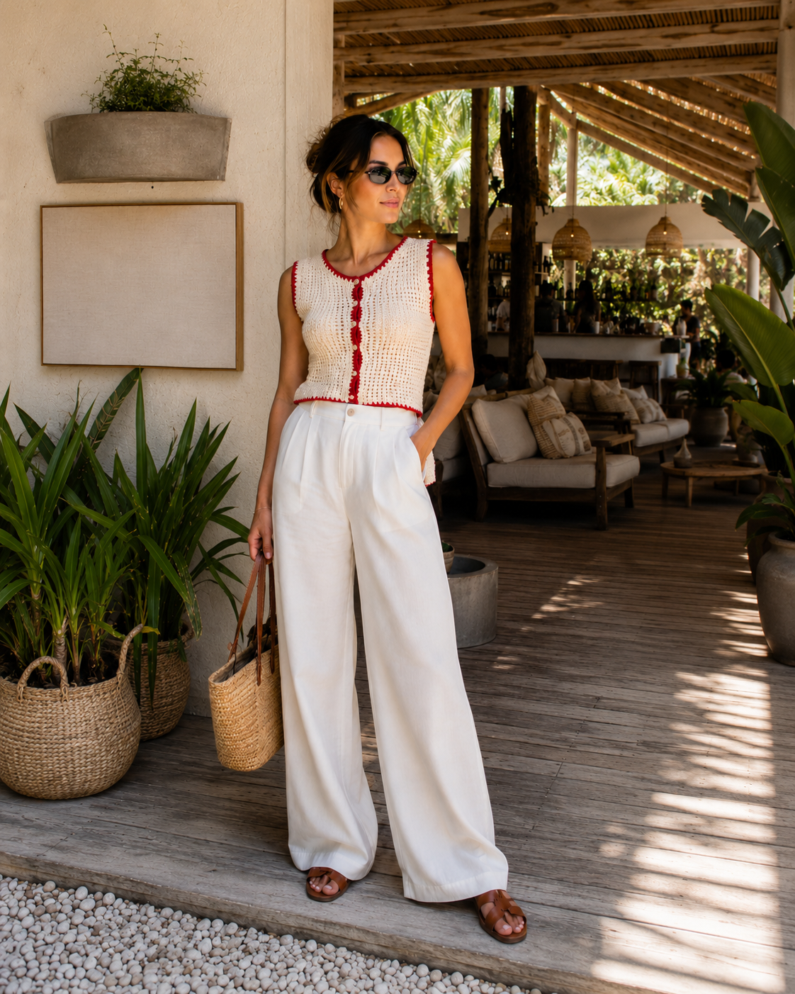 CHALECO TEJIDO TIPO CROCHET | GILLI | TALLA S