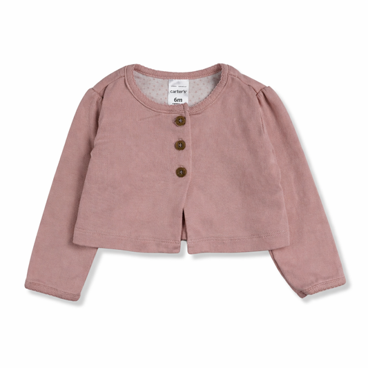 CARDIGAN ROSA PARA BEBÉS | CARTER’S | TALLA 6M