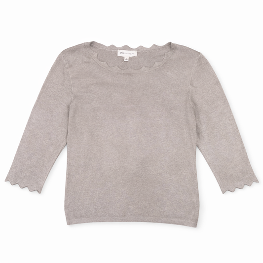 SUÉTER DE PUNTO ACANALADO GRIS | PHILOSOPHY | TALLA L