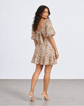 VESTIDO FLORAL CON LAZO EN LA ESPALDA PARA MUJER | PTBM | TALLA S